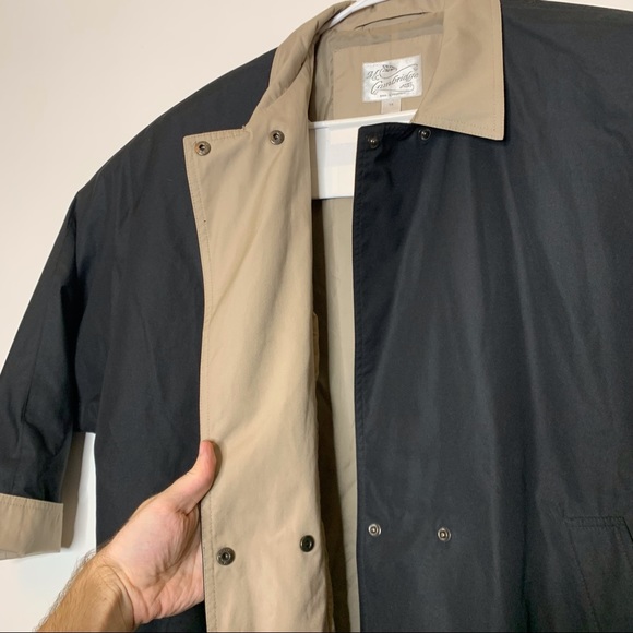 Vintage Ms Cambridge Women sz 14 Overcoat Black 27x33” w shoulder padding - Picture 4 of 9